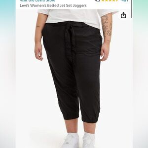 NWT- Levi’s women’s black joggers, size 18W